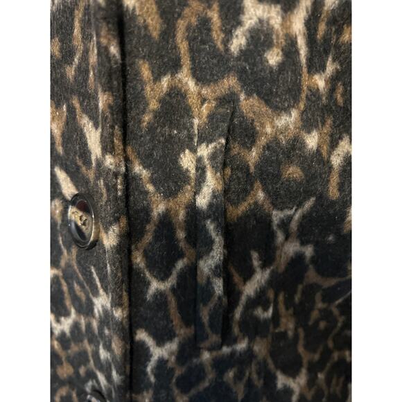 Thread & Supply Women’s Coat Animal Print Size XL Soft Wool Blend Pockets NWT - Picture 7 of 12